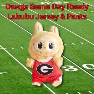 Labubu Dawgs Game Day Ready Jersey and Shorts - Outfit Only DOLL NOT INCLUDED